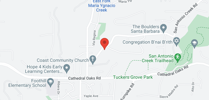 map of 4897 Via Los Santos Santa Barbara, CA 93111